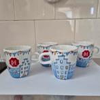 Set van 4 Douwe Egberts Senseo mokjes burendag, Overige typen, Ophalen of Verzenden, Zo goed als nieuw, Overige stijlen