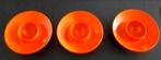 Drie Retro eierdopjes Esma Oranje, Ophalen of Verzenden, Huis en Inrichting