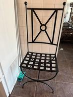 Ijzeren stoel zwart 1 stuk 55€, Tuin en Terras, Tuinstoelen, Ophalen, Zo goed als nieuw, Metaal