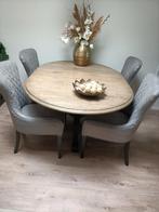 4 mooie eetkamerstoelen van Dubbelman Design, Huis en Inrichting, Ophalen of Verzenden, Rechthoekig, 50 tot 100 cm