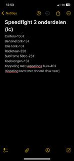 peugeot speedfight onderdelen, Ophalen of Verzenden, Gebruikt, Overige typen