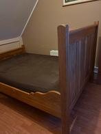 Tweepersoonsbed blank eiken (kloosterbed), Bruin, Tweepersoons, Zo goed als nieuw, 200 cm