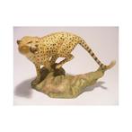 Jachtluipaard Cheetah The Franklin mint 1989 L14xB10xH9cm, Nieuw, Wild dier, Ophalen of Verzenden, Beeldje of Figuurtje