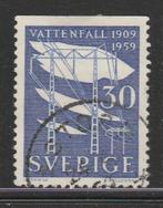 Zweden 1959 - Vattenfall, Postzegels en Munten, Postzegels | Europa | Scandinavië, Zweden, Ophalen, Gestempeld