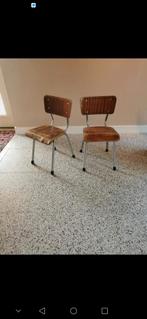 Vintage Kinderstoeltjes - Set van 2, Gebruikt, Twee, Bruin, Vintage
