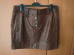Zeer mooi bruin soepel leren minirokje ANNA 40-42 snazzeys, Kleding | Dames, Verzenden, Maat 42/44 (L), Zo goed als nieuw, Boven de knie