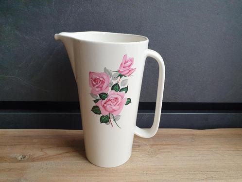 Brocante schenkkan met roosjes, Antiek en Kunst, Curiosa en Brocante, Ophalen of Verzenden