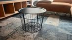 Zwarte IKEA Gualöv draadmand tafel, Ophalen, 50 tot 100 cm, Zo goed als nieuw, Minder dan 50 cm