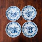 Royal Goedewaagen 'Blue Delft', serie van 4 wandborden, Ophalen of Verzenden