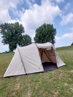 4 persoons katoenen 3 boogs tunnel tent, Caravans en Kamperen, Tenten, Ophalen, Zo goed als nieuw, Tot en met 4