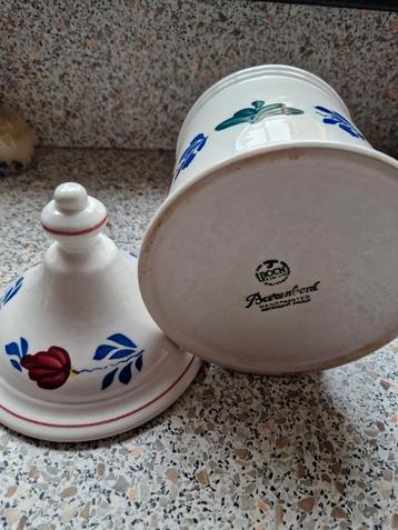 Vintage Boch Keramiek Voorraadpot boerenbont beschikbaar voor biedingen