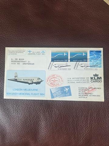 DC-2 Uiver KLM Memorial Flight 1984 Envelop beschikbaar voor biedingen