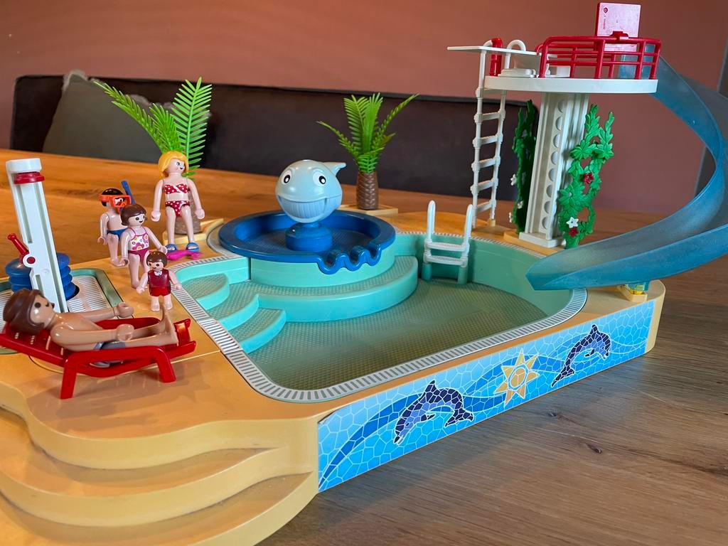 Playmobil zwembad summer fun 5433, Kinderen en Baby's, Speelgoed | Playmobil, Ophalen, Gebruikt, Complete set