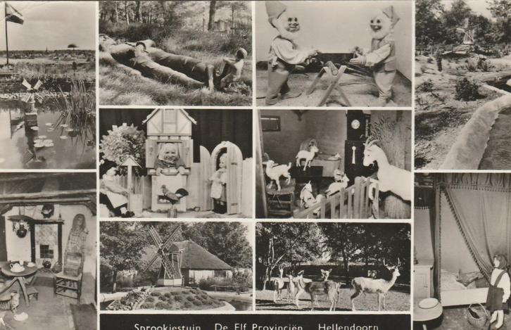 HELLENDOORN Sprookjestuin De Elf Provinciën, Verzamelen, Ansichtkaarten | Nederland, Gelopen, Overijssel, 1960 tot 1980, Verzenden
