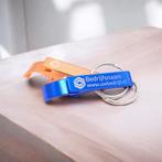 Gepersonaliseerde aluminium sleutelhanger als flesopener, Verzenden, Nieuw