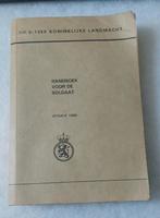 Handboek voor de soldaat 1988, Verzamelen, Ophalen of Verzenden, Landmacht, Nederland, Boek of Tijdschrift