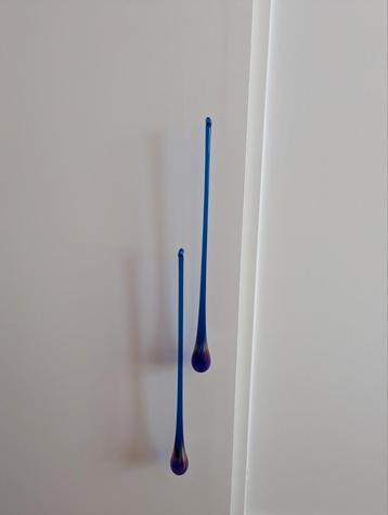 Glazen Hangers Blauw Olie-effect beschikbaar voor biedingen