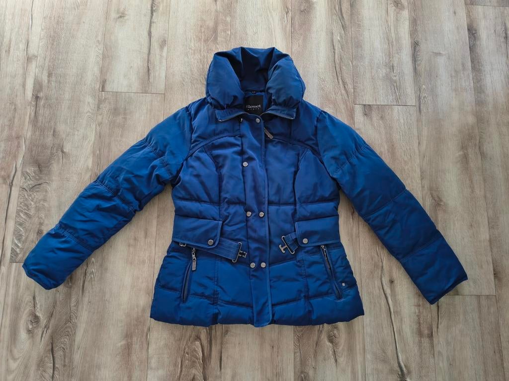 Prachtige blauwe winterjas van Reset Women, 42. Warme jas., Kleding | Dames, Jassen | Winter, Blauw, Onb, Maat 42/44 (L), Ophalen of Verzenden