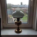 Oude olielamp met glazen kap, Antiek en Kunst, Antiek | Lampen, Ophalen