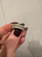 Gouden ring met diamantjes - Siebel Juweliers, Ophalen of Verzenden, Zo goed als nieuw, 17 tot 18, Met edelsteen