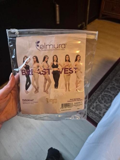 Professionele compressie BH 80C, Kleding | Dames, Ondergoed en Lingerie, BH, Zwart, Ophalen of Verzenden