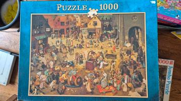 Puzzel 1000 stukjes Brueghel beschikbaar voor biedingen