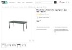 ✅ KARWEI Wakefield eettafel Lille legergroen glas 180x90cm, Ophalen, Nieuw, Rechthoekig