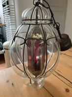Brocante lamp oosterse sfeer, Huis en Inrichting, Minder dan 50 cm, Glas, Gebruikt, Ophalen