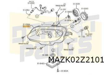 Mazda MX-5 (3/05-10/08) koplamp L (Xe) Origineel! NF7651041A beschikbaar voor biedingen