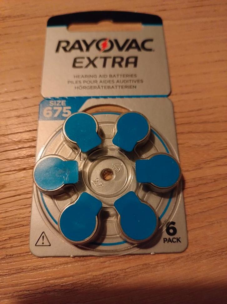 Rayovac Extra 675 Hoorbatterijen - 6 Stuks, Audio, Tv en Foto, Accu's en Batterijen, Nieuw, Ophalen