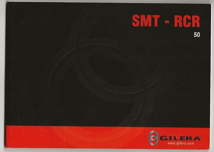 Gilera 50 SMT 50 RCR handleiding (5003z) bromfiets, Fietsen en Brommers, Handleidingen en Instructieboekjes, Zo goed als nieuw