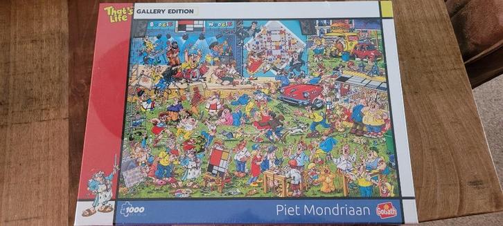 Puzzel - That's Life Piet Mondriaan - NIEUW - 1.000 stukjes, Hobby en Vrije tijd, Denksport en Puzzels, Nieuw, Legpuzzel, 500 t/m 1500 stukjes