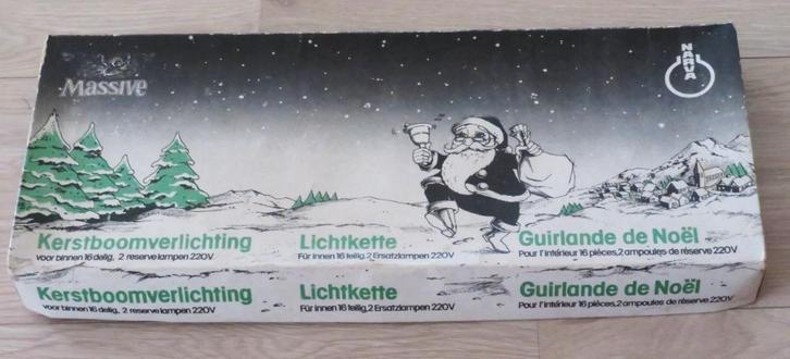 Oude Kerstboomverlichting / Kerstverlichting: Nivra, Diversen, Kerst, Ophalen of Verzenden