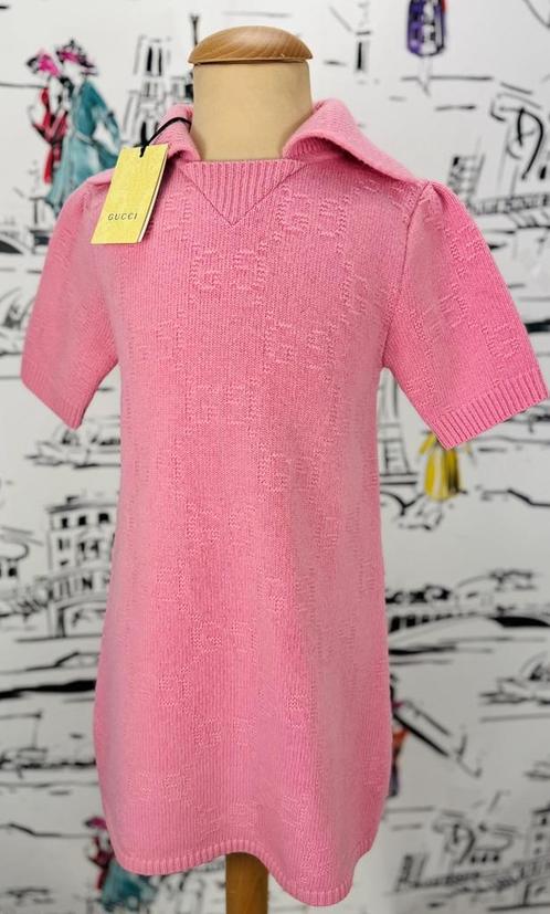 Gucci GG roze wollen jurk maat 6 NIEUW (590 euro), Kinderen en Baby's, Kinderkleding | Maat 122, Nieuw, Meisje, Jurk of Rok, Verzenden