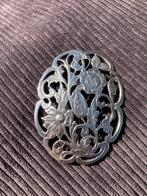 Zilveren Broche, Ophalen of Verzenden, Zo goed als nieuw, 4 tot 7 cm, Zilver
