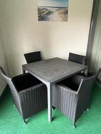 Tuintafel met 4 stoelen, Ophalen, Gebruikt, Overige materialen, Tuinset