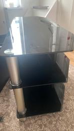 Moderne Tv-tafel Glas, Ophalen, Gebruikt, 100 tot 150 cm, Glas
