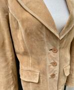 Vintage suede leer jas maat L - 40, Ophalen of Verzenden