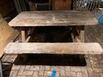 Picknick tafel., Tuin en Terras, Tuintafels, Ophalen, Gebruikt, Rechthoekig, Hout