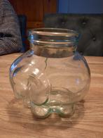 Italiaanse  glazen pot olifant vorm ,vintage  17 cm hoog, Ophalen of Verzenden