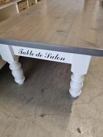 Landelijke Brocante Salontafel € 30.-, Huis en Inrichting, Tafels | Salontafels, 100 tot 150 cm, Minder dan 50 cm, Rechthoekig