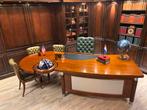Luxe President Bureau -directiebureau met Draaiende Globe, Huis en Inrichting, Bureaus, Ophalen, Gebruikt, Info@chesterfieldjunkie.nl