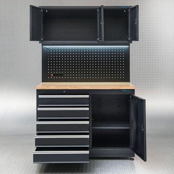 Werkbank 120 cm met gereedschapskasten van €1495 voor beschikbaar voor biedingen