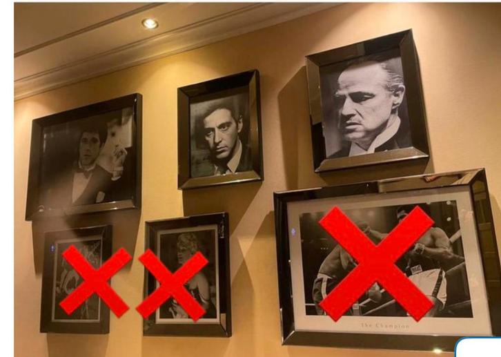 Spiegelijst spiegel brons 3 stuks, Huis en Inrichting, Woonaccessoires | Lijsten, Zo goed als nieuw, Minder dan 50 cm, Hout, Ophalen