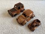 Houten miniatuur auto (3x), vliegtuig, zeilboot, goede staat, Ophalen of Verzenden, Zo goed als nieuw