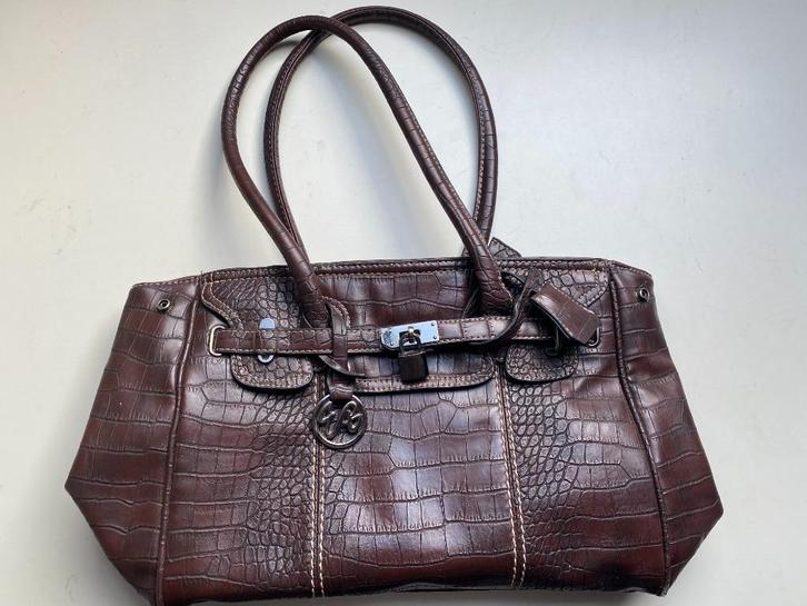 Enrico Benetti handtas, Sieraden, Tassen en Uiterlijk, Tassen | Damestassen, Zo goed als nieuw, Handtas, Bruin, Ophalen of Verzenden