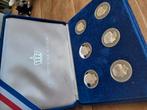 De vorsten van Nederland 6 proof penningen, Ophalen of Verzenden, Zilver, Nederland