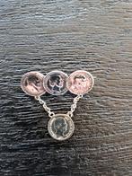 Koning Willem III-broche, Ophalen of Verzenden, Zo goed als nieuw, Zilver, Navelpiercing