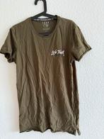 Khaki T-shirt met Live Tour print van FSBN, maat M, Maat 48/50 (M), Ophalen of Verzenden, Zo goed als nieuw, FSBN