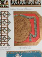 Antieke Litho Emaille Decoratie 1895, Ophalen of Verzenden